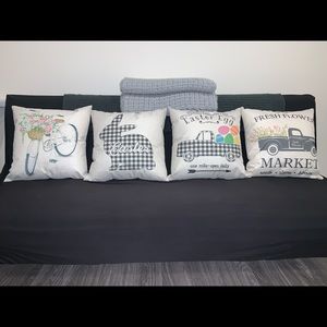 Easter decor pillows
